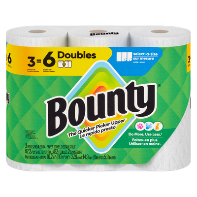 BOUNTY PAPER TOWELS A SIZE