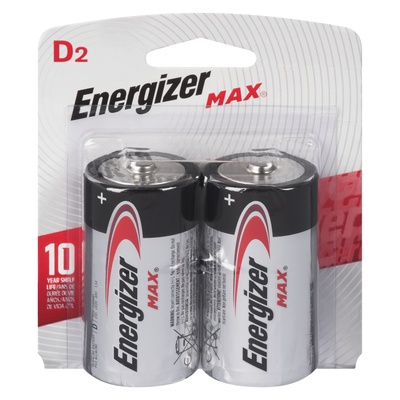 ENERGIZER MAX BATTERY D-2