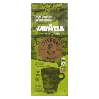 LAVAZZA ORGANIC GROUND COFFEE ITIERRA