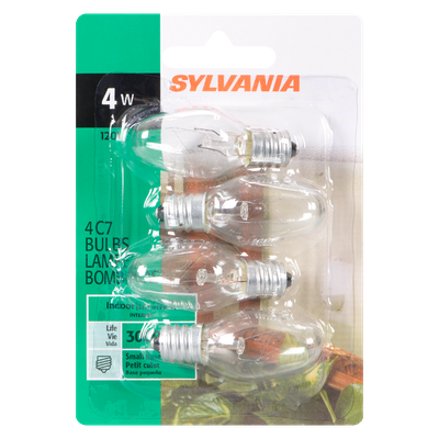 Sylvania - Nitelite Clear 4w Lightbulbs