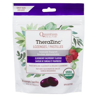 QUANTUM HEALTH THERAZN LOZENGE RASPBERRY