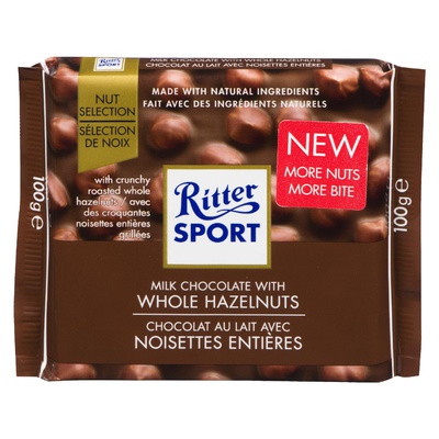 Ritter Sport - Milk Chocolate with Whole Hazelnuts