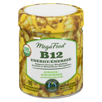 MEGAFOOD B12 GINGER ENERGY GUMMIES