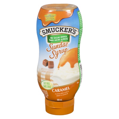 SMUCKERS SYRUP NO SUGAR ADDED CARAMEL