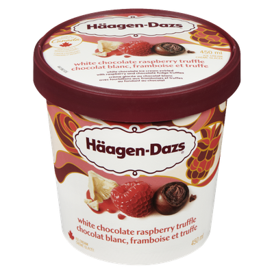 Haagen Dazs Ice Cream - White Chocolate Raspberry Truffle