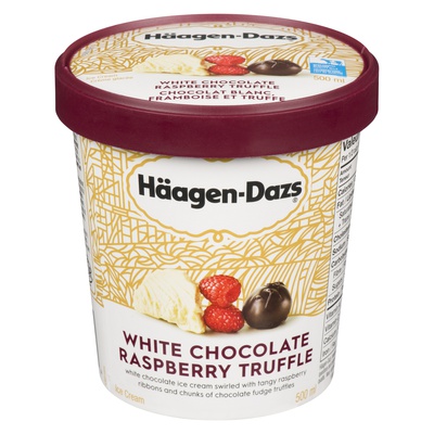 H.DAZS WHITE CHOC RSP TRFFLE