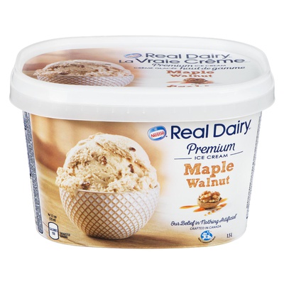 REAL DAIRY I/C-MAPLE WALNUT