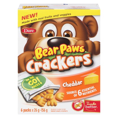 BEAR PAW CRACKERS CHEDDAR