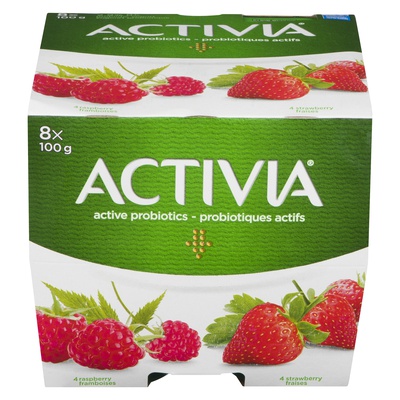 Activia - Strawberry & Raspberry Yogurt Multipack