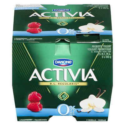 ACTIVIA FF YOGURT RASPBERRY VANILLA