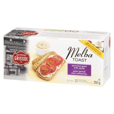 GRISSOL MELBA TOAST-GRAINS & SEEDS
