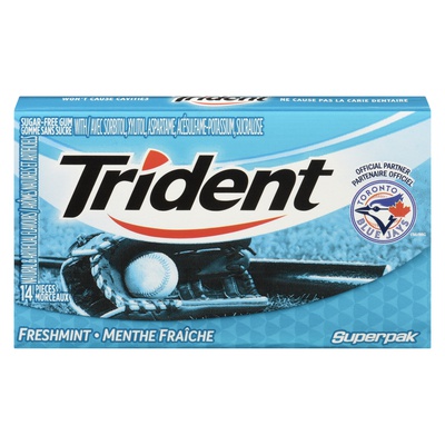 Trident - Sugar Free Freshmint Superpak Gum
