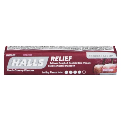 Halls - Cough Drops No Sugar Added Black Cherry