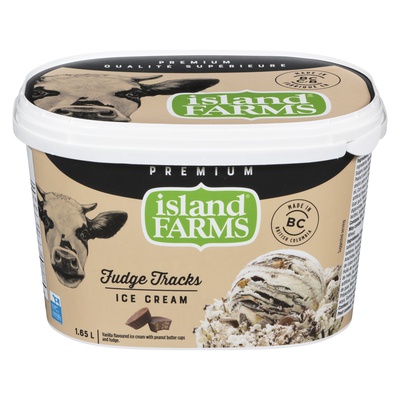Island Farms - Premium Fudge Tracks Ice Cream