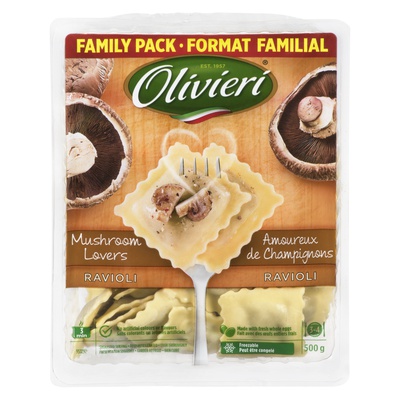 OLIVIERI RAVIOLI MUSHROOM LOVERS