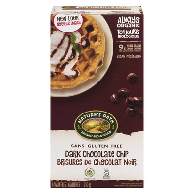 Nature's Path Waffles - Dark Chocolate Chip