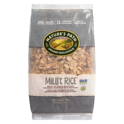Nature's Path -  Organic Millet Rice with Bran Flakes Cereal