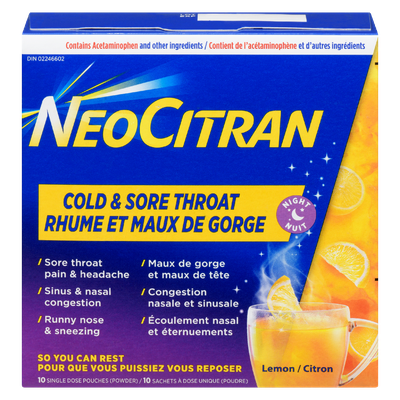 Neocitran - Cold & Flu-Lemon Drink Pouches
