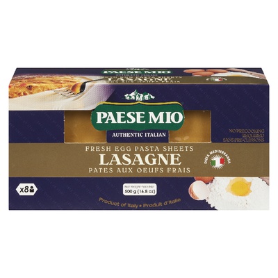 Paese Mio - Egg Pasta Lasagne Sheets