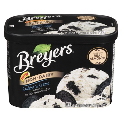 Breyers - Non-Dairy Cookies & Creme with Almonds Frozen Dessert