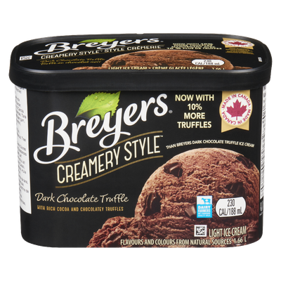 Breyers - Creamery Style Ice Cream - Dark Chocolate Truffle