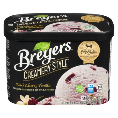 Breyers Creamery Style Ice Cream - Dark Cherry Vanilla