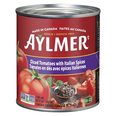 AYLMER TOMATOES WITH ITALIAN SPICES