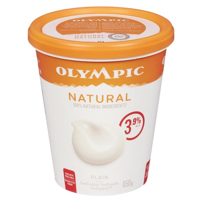Natural 3.9% Plain Yogurt