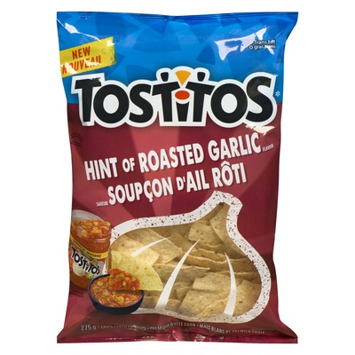 TOSTITOS TORTILLA HINT OF ROASTED GARLIC