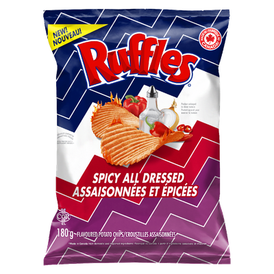Ruffles - Spicy All Dressed Flavoured Potato Chips