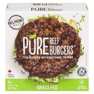 PURE PATTIES GRASS FED BEEF