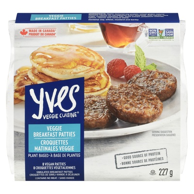 YVES VEGGIE BRKFST PATTIES