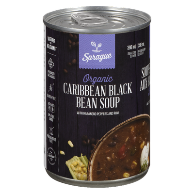 Sprague - Organic Caribbean Black Bean Soup with Haberno Peppers and Rum
