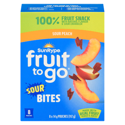 Sunrype - Fruit to Go, Sour Peach Bites