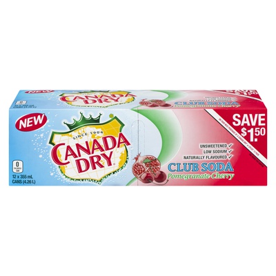 CANADA DRY POMEGRANATE CHERRY 355ML