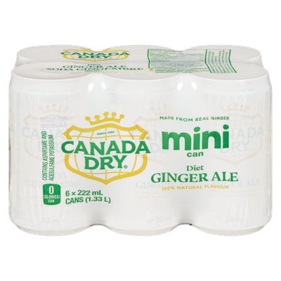 Canada Dry - Ginger Ale Mini Can 6 Pack