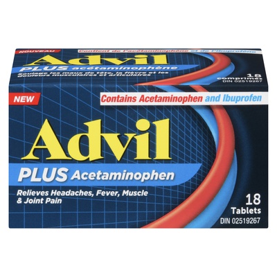 Advil - Plus Acetaminophen and Ibuprofen Tablets