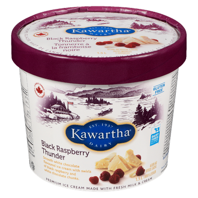 Kawartha Dairy -  Black Raspberry Thunder Ice Cream