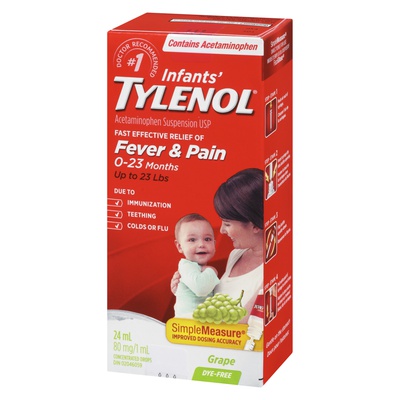 Tylenol - Infant White Grape Acetaminophen Drops Dye Free
