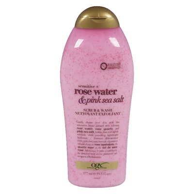 Ogx - Bodywash & Scrub, Pink Sea Salt & Rose Water