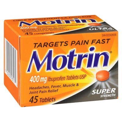 Motrin - Super Strength Ibuprofen Tablets 400mg