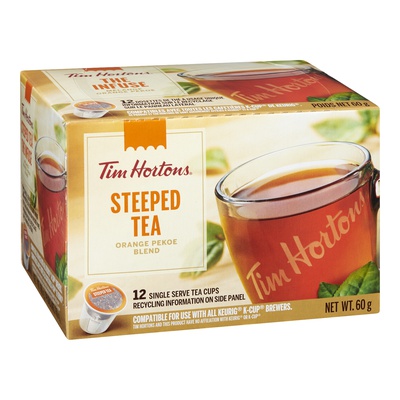 TIM HORTONS K-CUPS STEEPED TEA