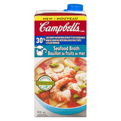 CAMPBELLS BROTH SEAFOOD LOW SODIUM