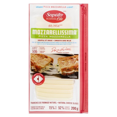 Saputo - Light Mozzarellissima Pizza Cheese Slices