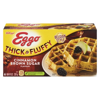 KELLOGGS EGGOS CINNAMON BROWN SUGAR