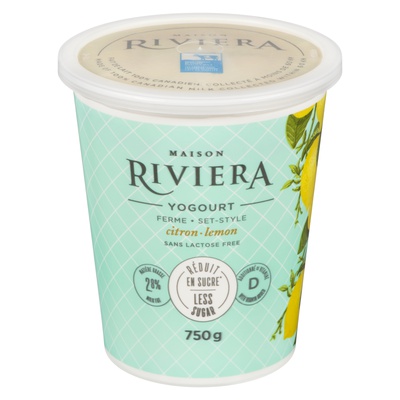 RIVIERA GMO-FREE YOGURT-LEMON