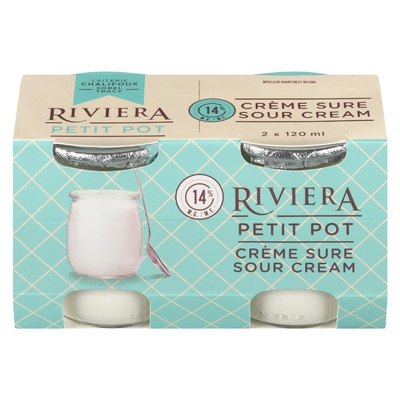 RIVIERA SOUR CREAM 14% 2PK