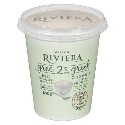 RIVIERA LACT. FREE 2% GREEK NO SUGAR