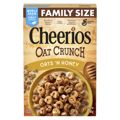 Cheerios - Oat Crunch Cereal, Oats ‘N Honey