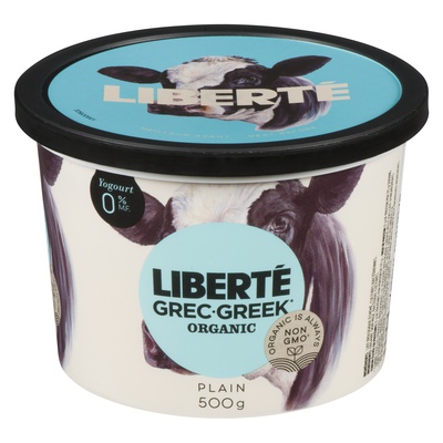 LIBERTE ORGANIC GREEK 0% Yogurt - PLN